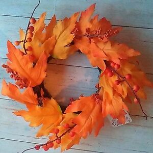 Fall  leaves Floral Autumn Thanksgiving Wreath